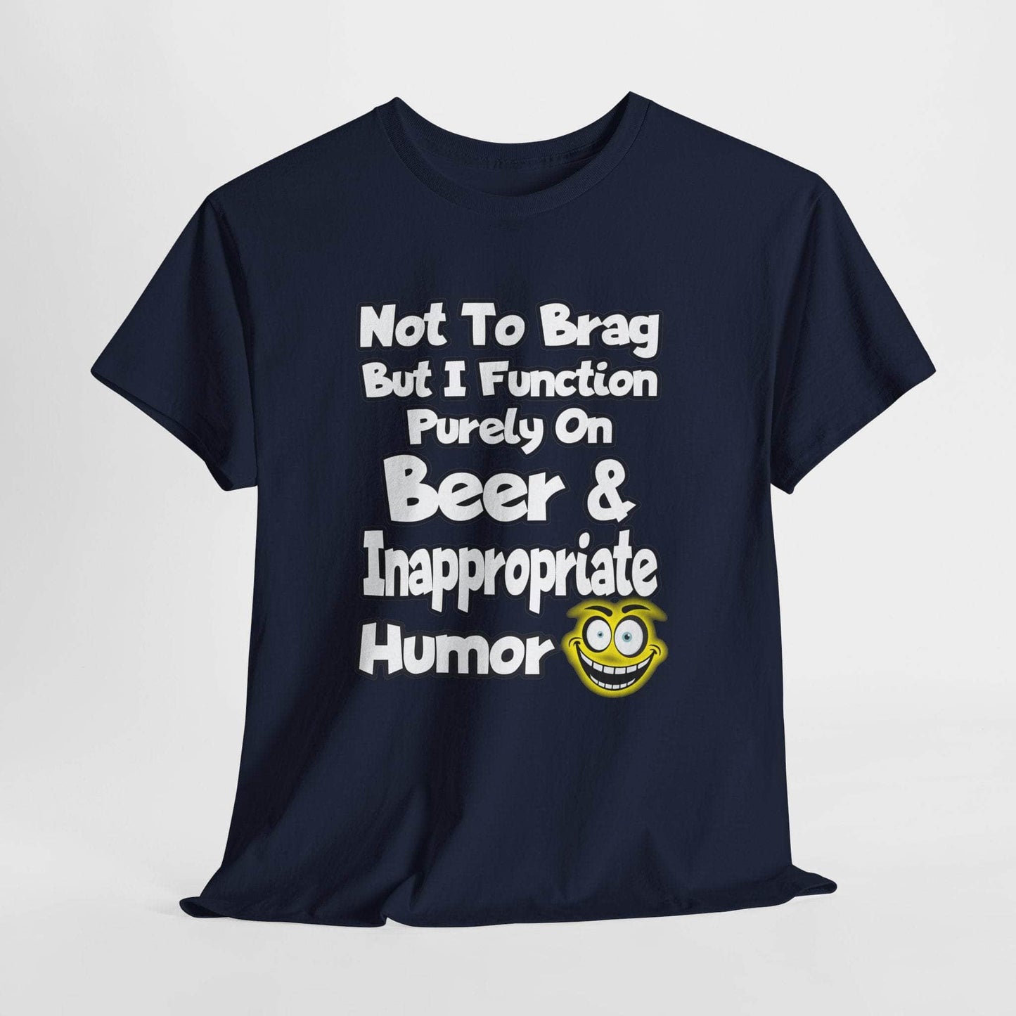 T-Shirt Navy / S Beer & Inappropriate Humor Tee Beer & Inappropriate Humor Tee GiftsByJeff Gifts By Jeff Pittsburgh PA