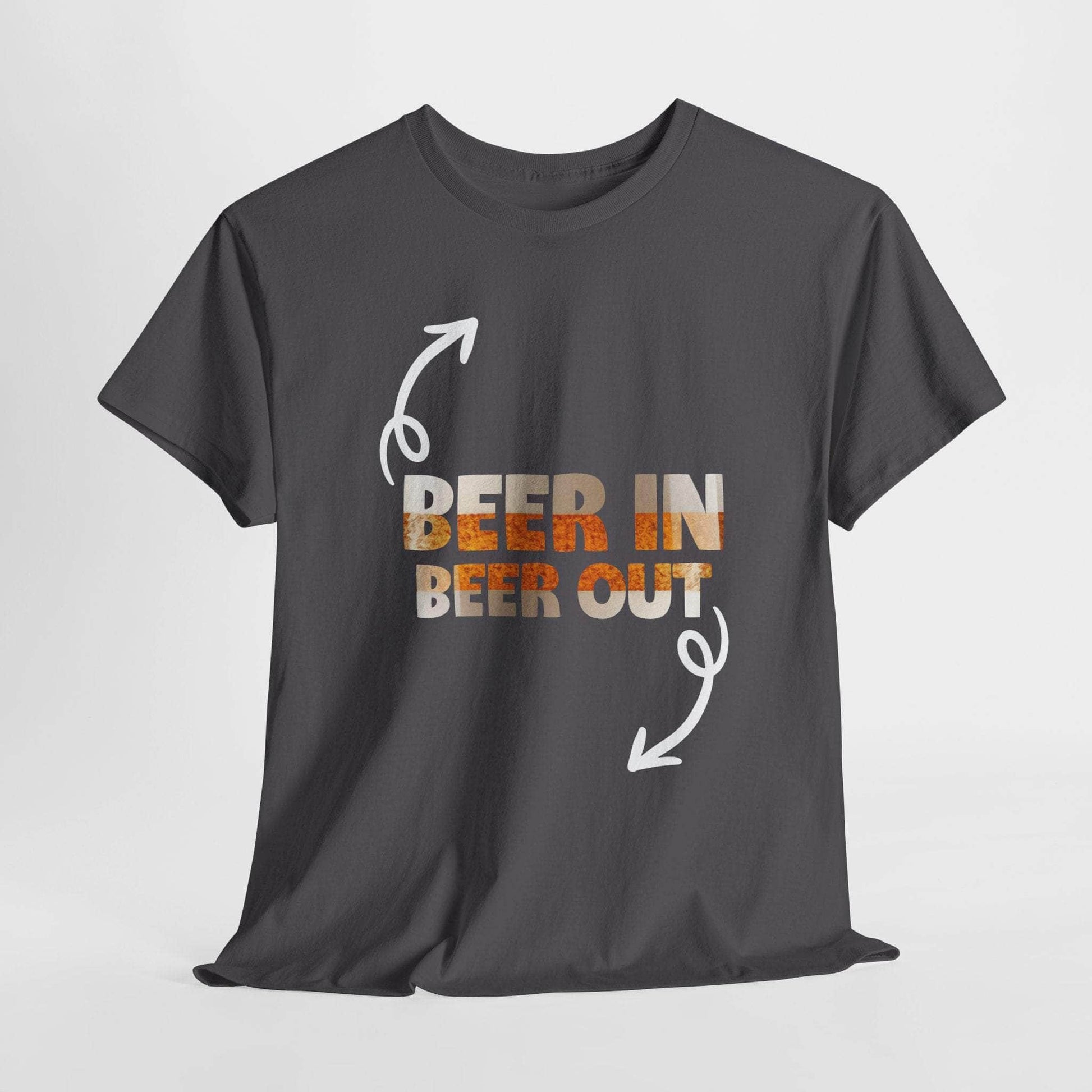 T-Shirt Charcoal / S Beer In, Beer Out - Funny Tshirt Beer In, Beer Out - Funny Tshirt GiftsByJeff Gifts By Jeff Pittsburgh PA