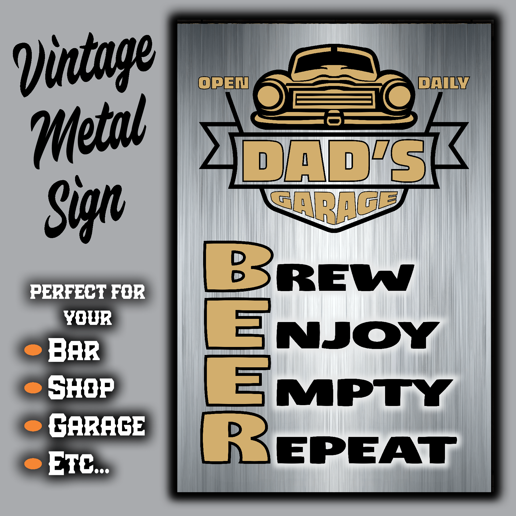 accessories DAD's GARAGE ~ B. E. E. R. DAD's GARAGE ~ B. E. E. R. GiftsByJeff Gifts By Jeff Pittsburgh PA