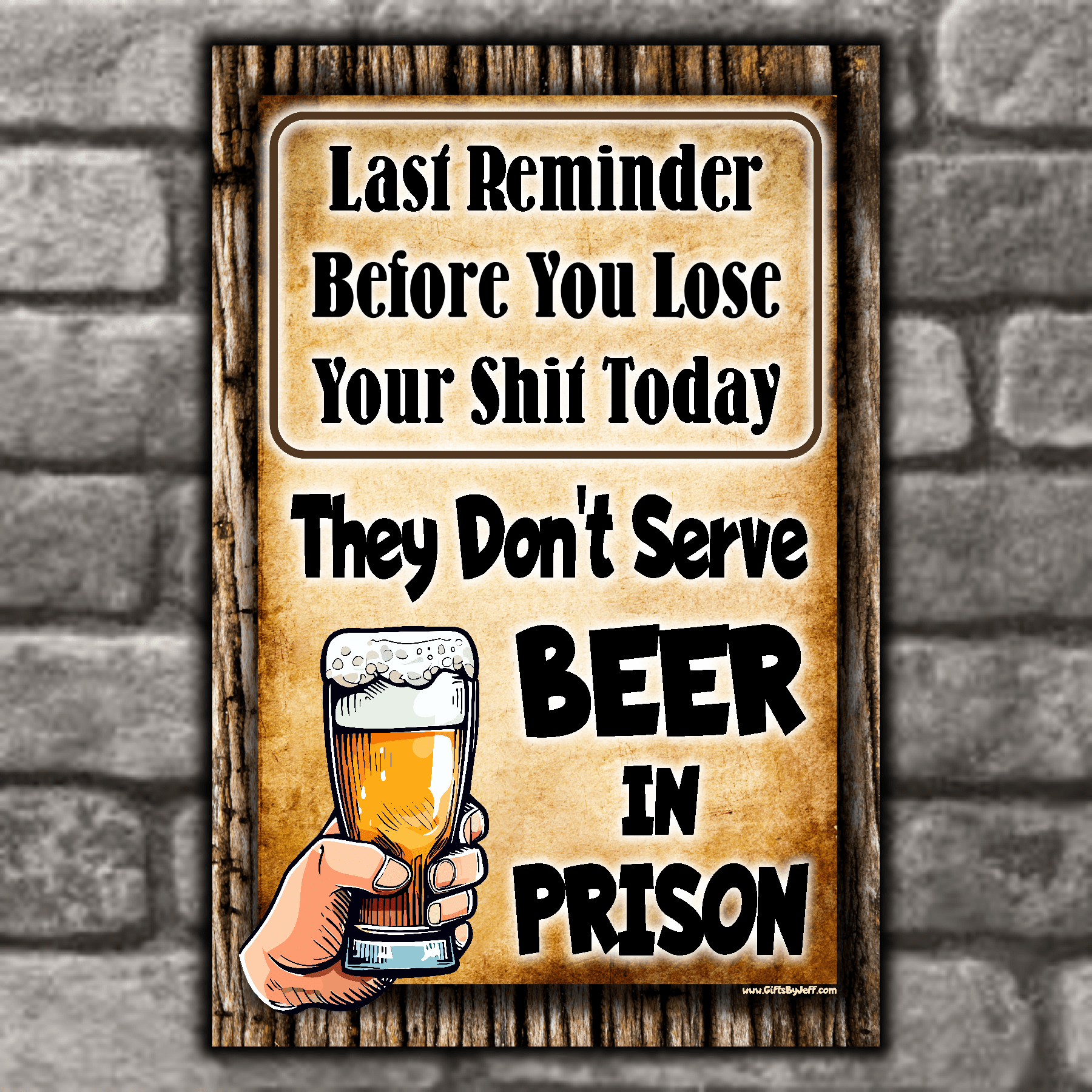 accessories Last Reminder, They Don't Serve Beer In Prison Last Reminder, They Don't Serve Beer In Prison GiftsByJeff Gifts By Jeff Pittsburgh PA
