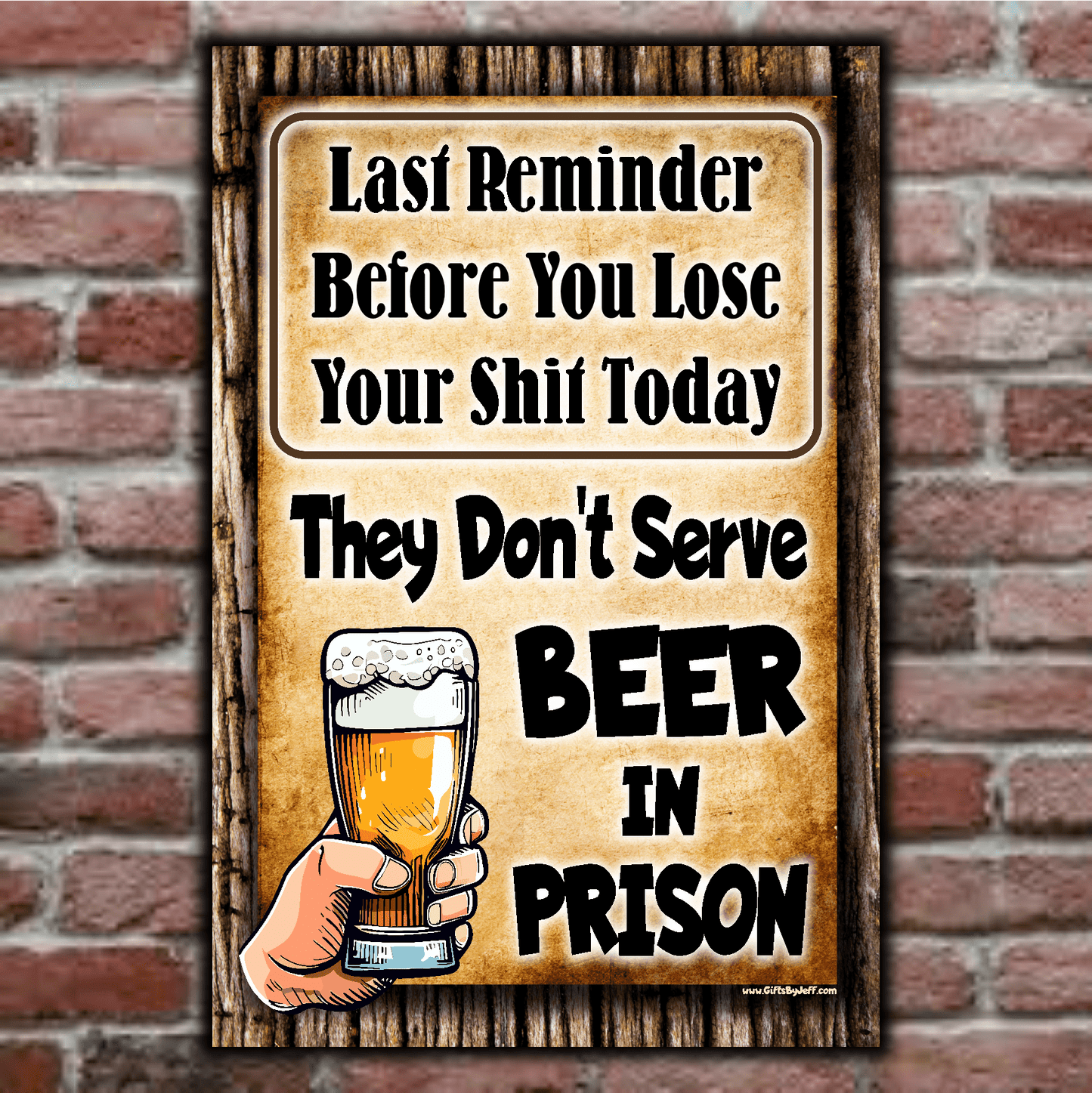 accessories Last Reminder, They Don't Serve Beer In Prison Last Reminder, They Don't Serve Beer In Prison GiftsByJeff Gifts By Jeff Pittsburgh PA