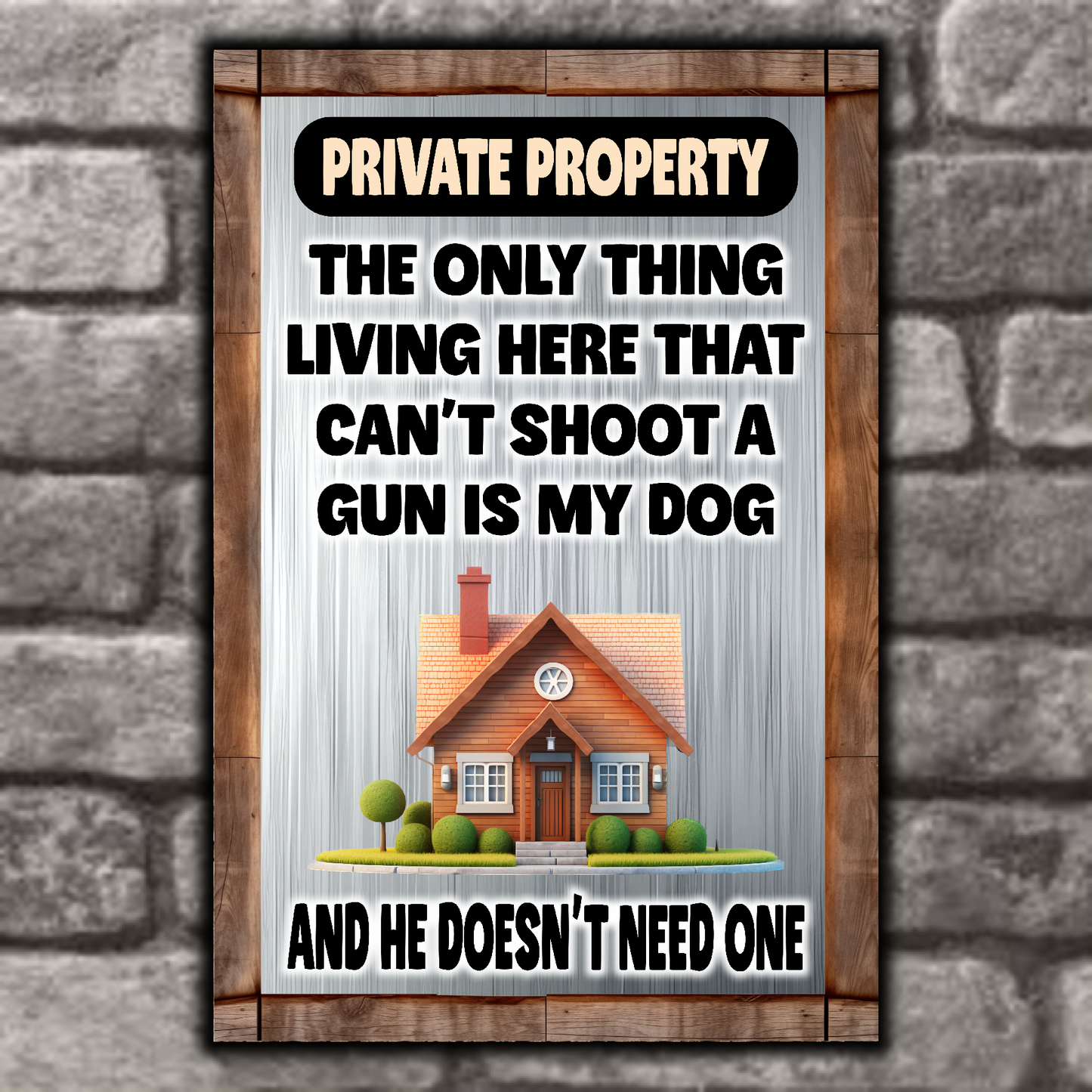 Can’t Shoot A Gun Is My Dog And He Doesn’t Need One