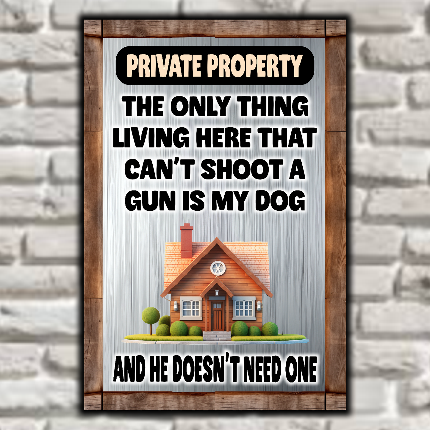 Can’t Shoot A Gun Is My Dog And He Doesn’t Need One