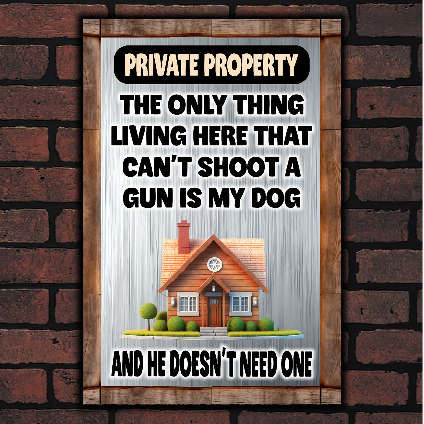 Can’t Shoot A Gun Is My Dog And He Doesn’t Need One