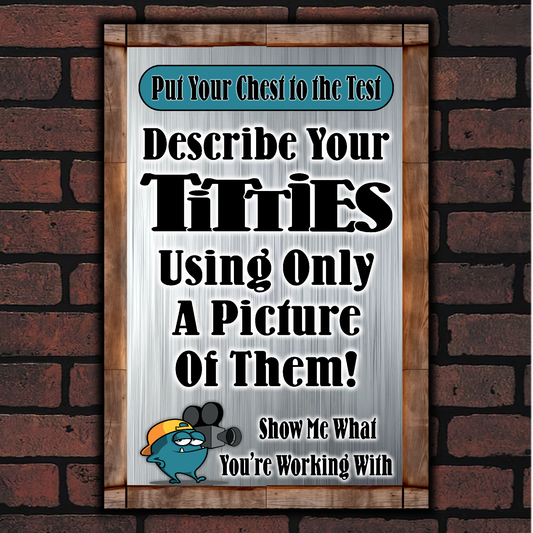 Describe Your Titties Using Only A Picture Of Them