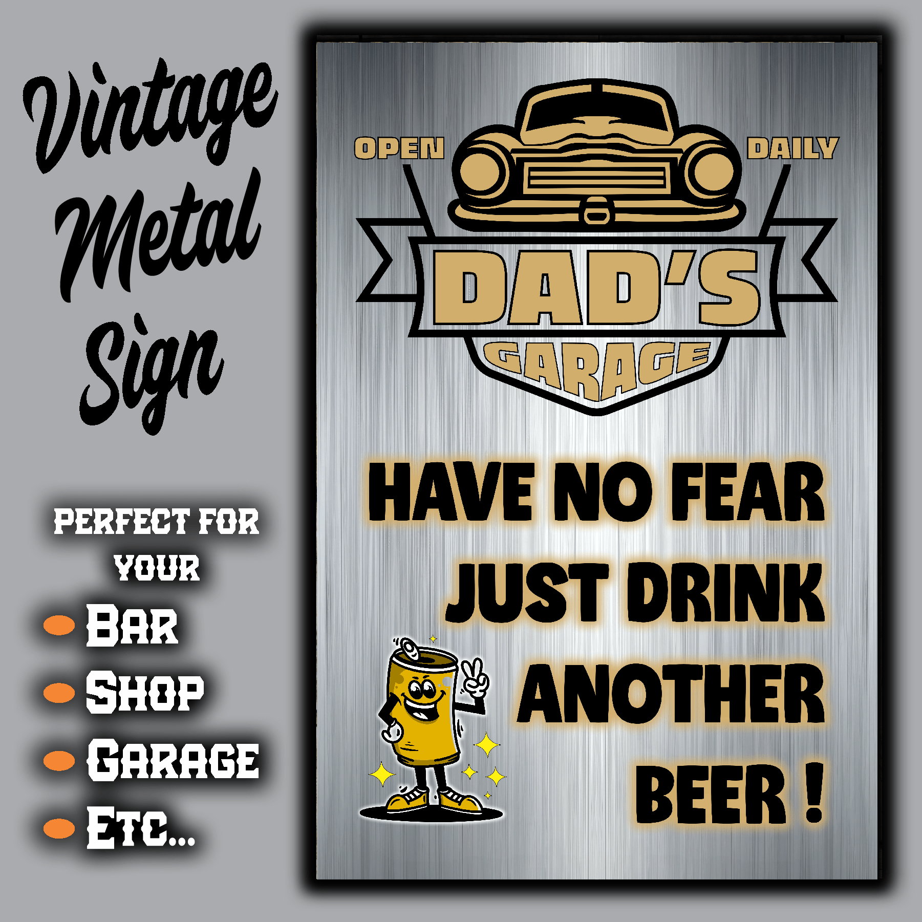 accessories DAD's GARAGE ~ Have No Fear, Just Drink Another Beer! DAD's GARAGE ~ Have No Fear, Just Drink Another Beer! GiftsByJeff Gifts By Jeff Pittsburgh PA
