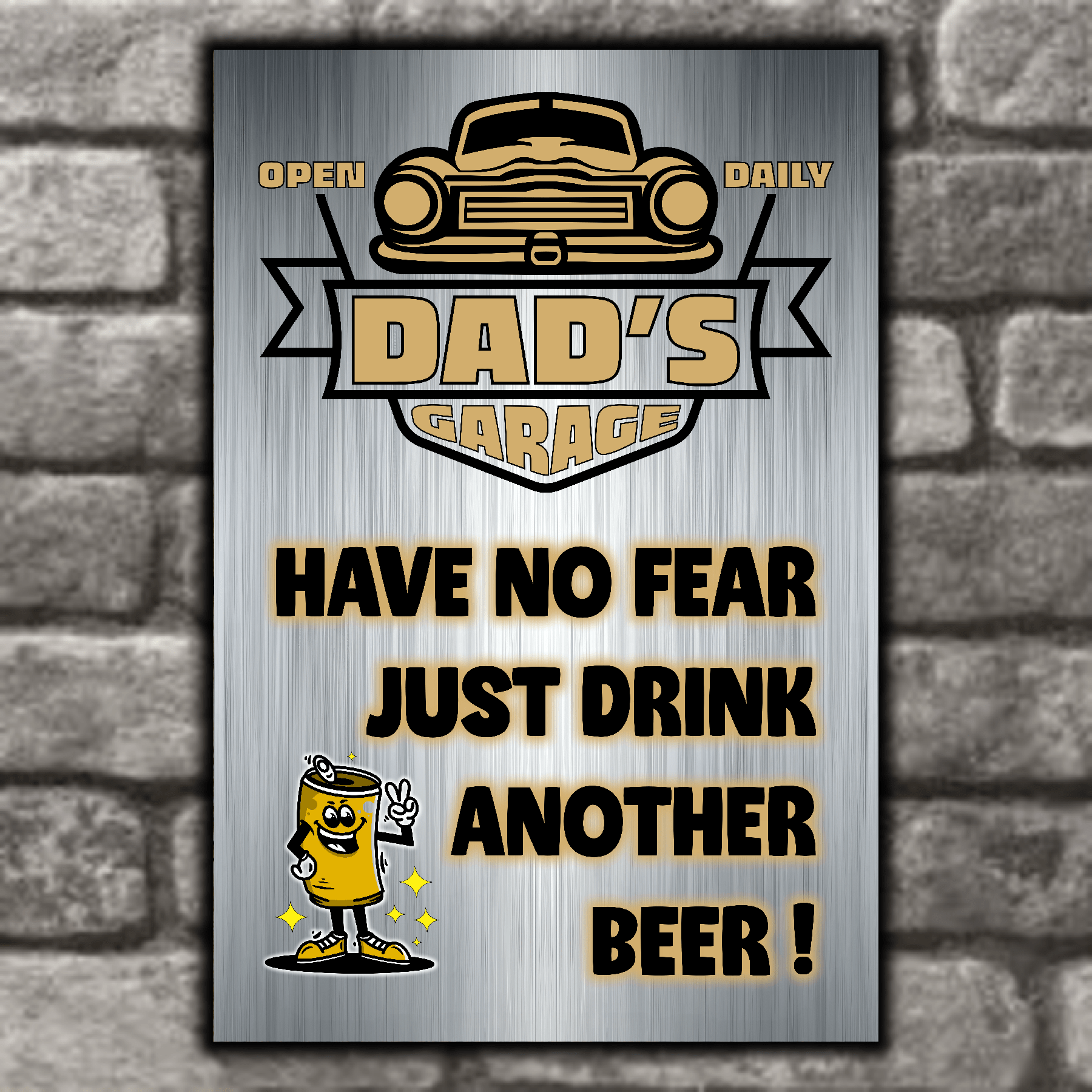 accessories DAD's GARAGE ~ Have No Fear, Just Drink Another Beer! DAD's GARAGE ~ Have No Fear, Just Drink Another Beer! GiftsByJeff Gifts By Jeff Pittsburgh PA