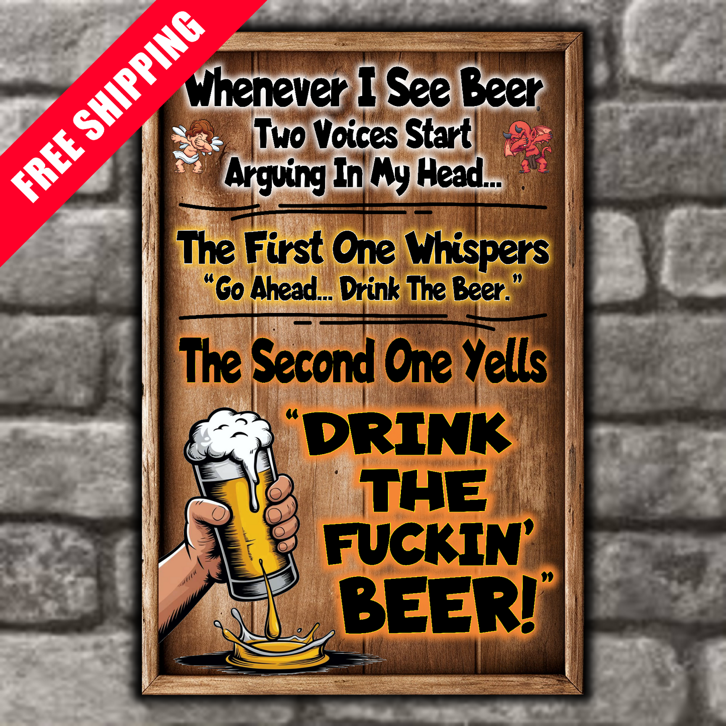 Whenever I See Beer, Two Voices Start Arguing In My Head...