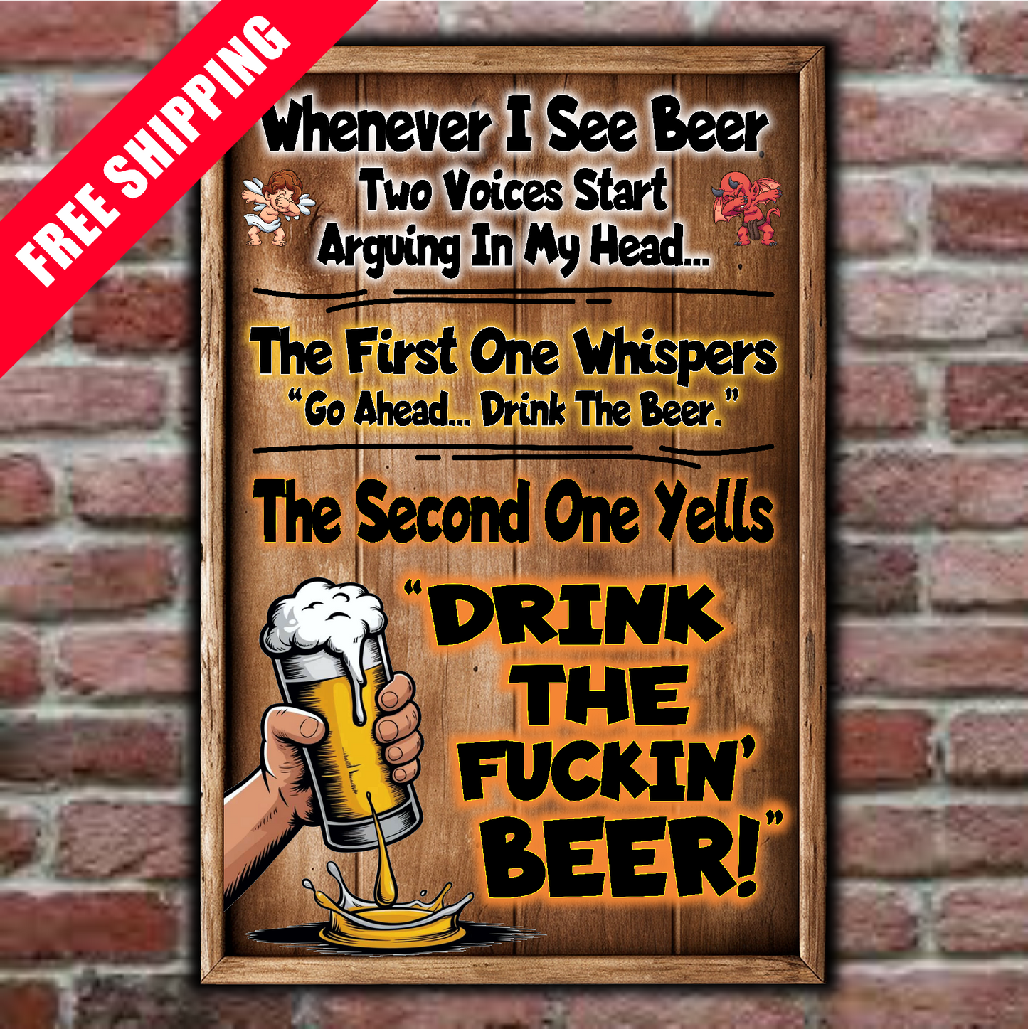 Whenever I See Beer, Two Voices Start Arguing In My Head...