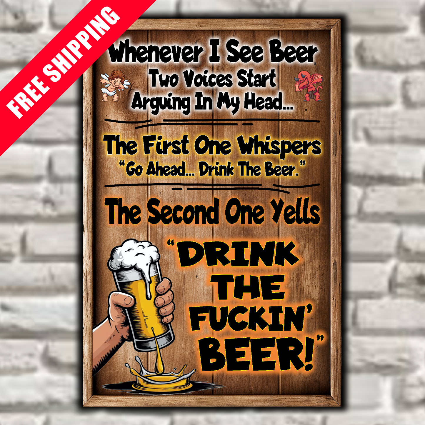 Whenever I See Beer, Two Voices Start Arguing In My Head...