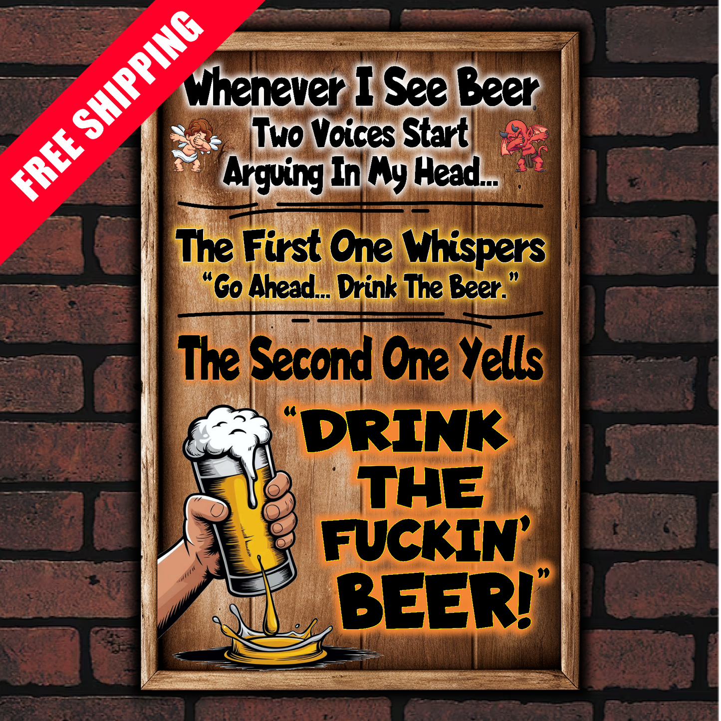 Whenever I See Beer, Two Voices Start Arguing In My Head...