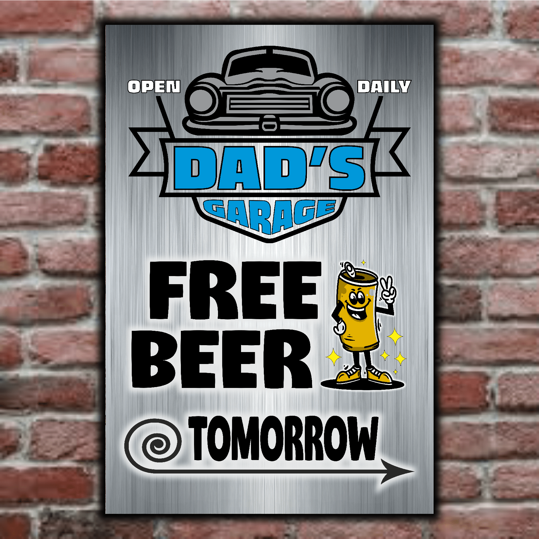 accessories DAD's GARAGE ~ FREE BEER TOMORROW DAD's GARAGE ~ FREE BEER TOMORROW GiftsByJeff Gifts By Jeff Pittsburgh PA