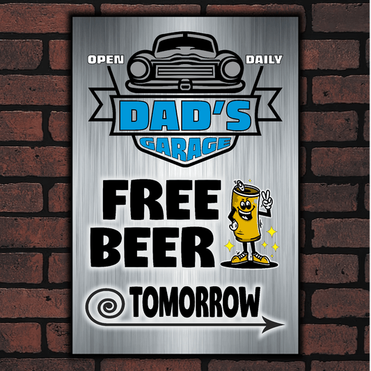accessories DAD's GARAGE ~ FREE BEER TOMORROW DAD's GARAGE ~ FREE BEER TOMORROW GiftsByJeff Gifts By Jeff Pittsburgh PA