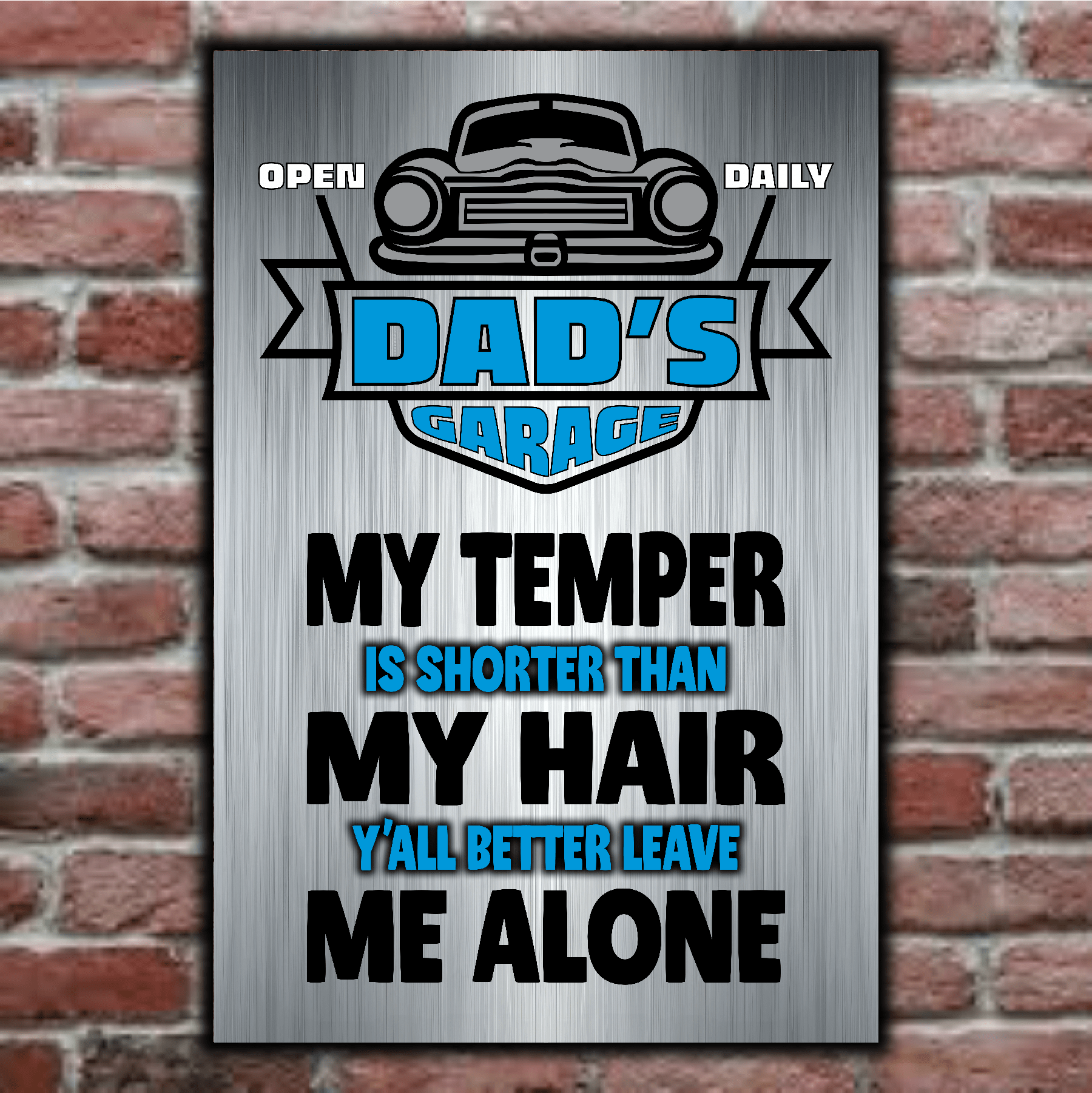 accessories DAD's GARAGE ~ My Temper Is Short, Y'all Better Leave Me Alone DAD's GARAGE ~ My Temper Is Short, Y'all Better Leave Me Alone GiftsByJeff Gifts By Jeff Pittsburgh PA