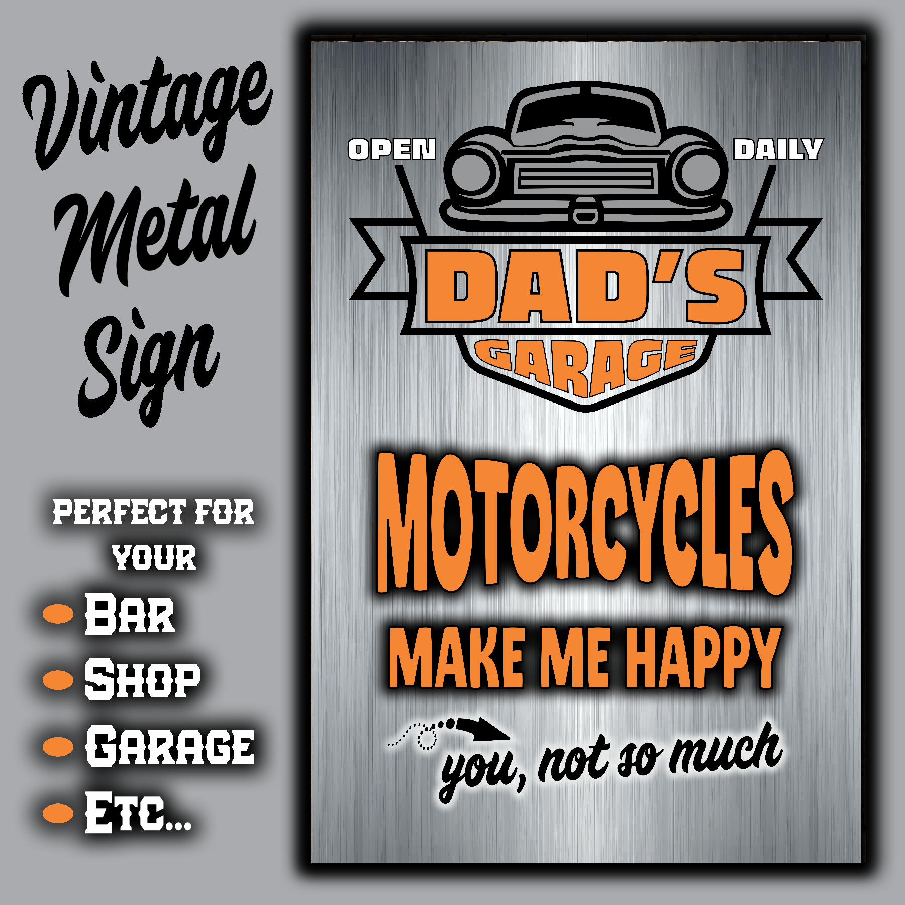 accessories DAD's GARAGE ~ MOTORCYCLES Make Me Happy DAD's GARAGE ~ MOTORCYCLES Make Me Happy GiftsByJeff Gifts By Jeff Pittsburgh PA