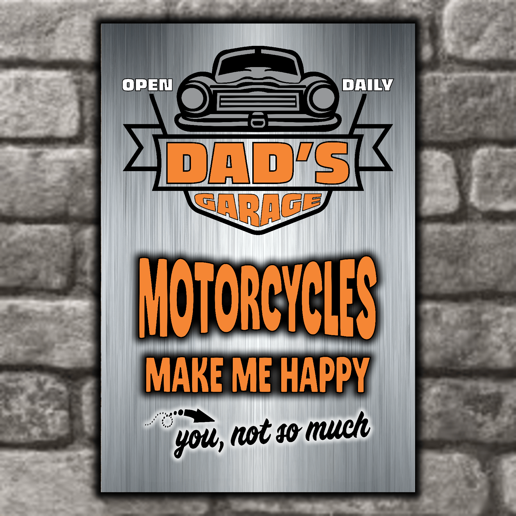 accessories DAD's GARAGE ~ MOTORCYCLES Make Me Happy DAD's GARAGE ~ MOTORCYCLES Make Me Happy GiftsByJeff Gifts By Jeff Pittsburgh PA