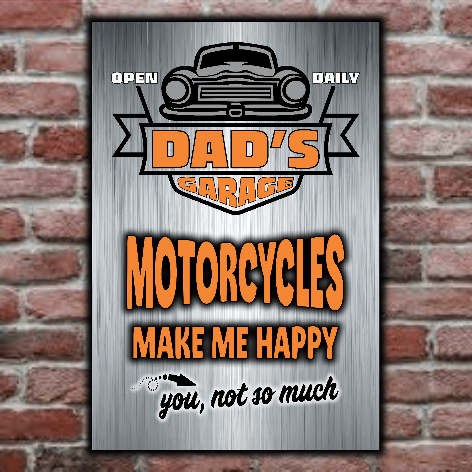 accessories DAD's GARAGE ~ MOTORCYCLES Make Me Happy DAD's GARAGE ~ MOTORCYCLES Make Me Happy GiftsByJeff Gifts By Jeff Pittsburgh PA