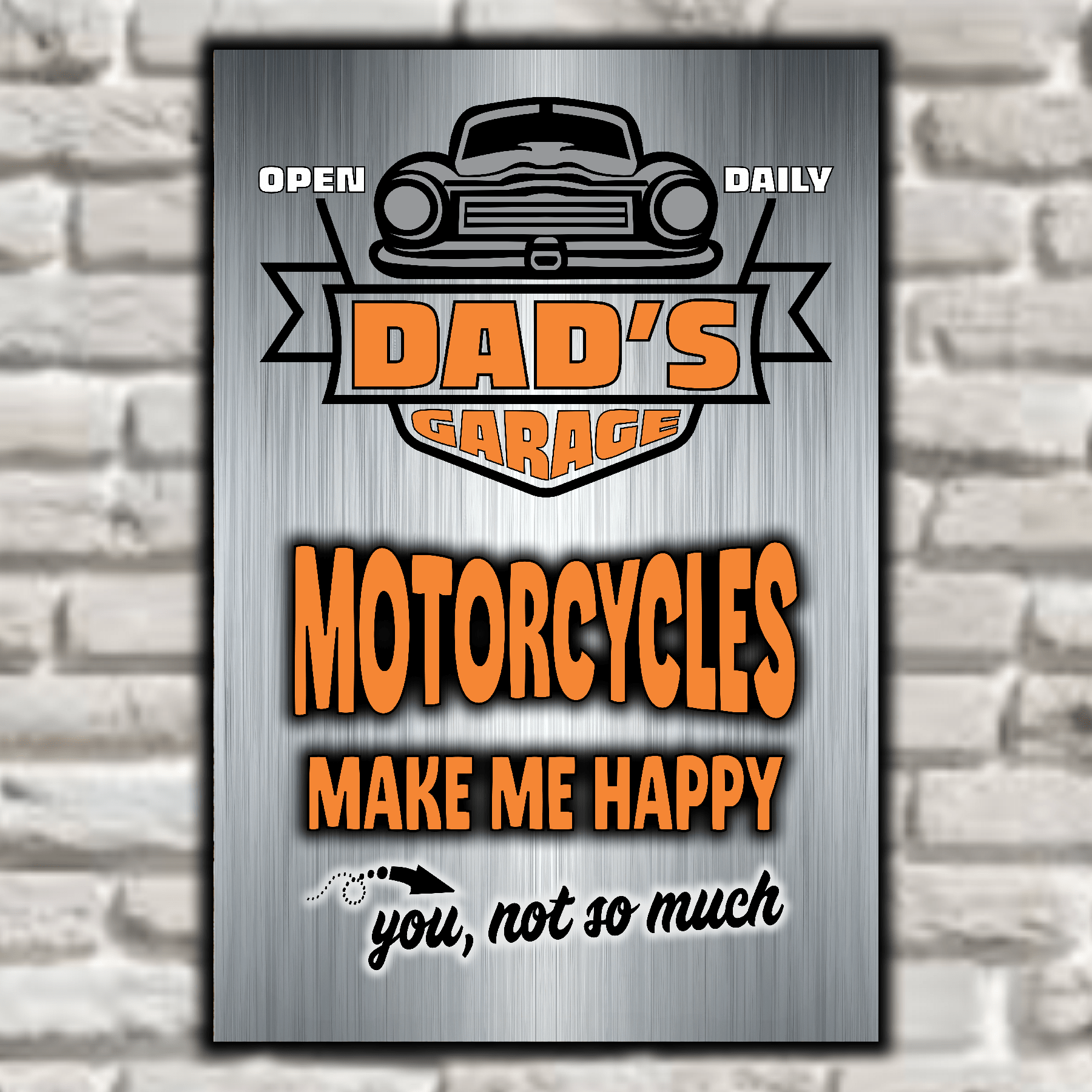 accessories DAD's GARAGE ~ MOTORCYCLES Make Me Happy DAD's GARAGE ~ MOTORCYCLES Make Me Happy GiftsByJeff Gifts By Jeff Pittsburgh PA