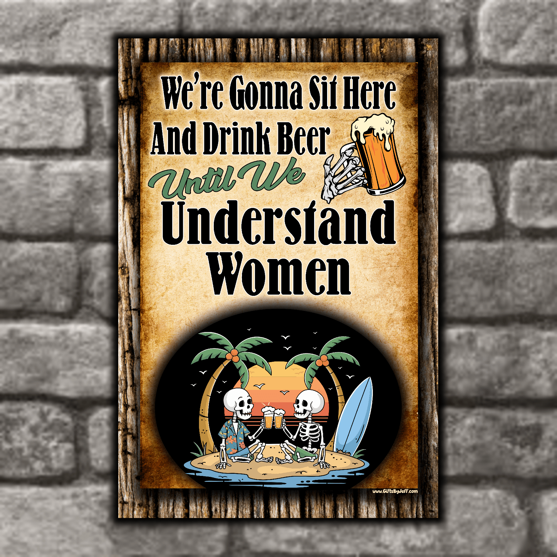 accessories We're Gonna Sit Here And Drink Beer Until We Understand Women We're Gonna Sit Here And Drink Beer Until We Understand Women GiftsByJeff Gifts By Jeff Pittsburgh PA