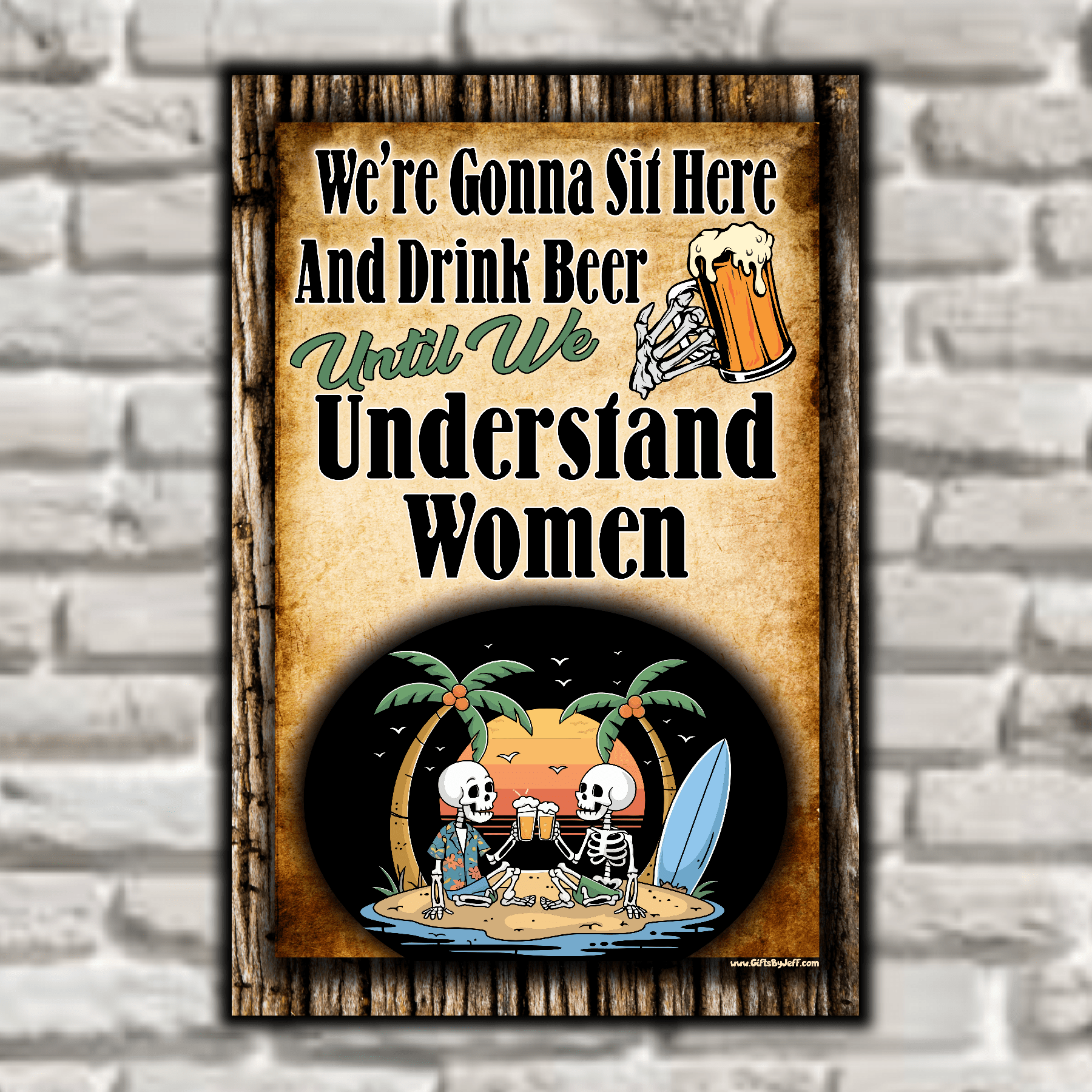 accessories We're Gonna Sit Here And Drink Beer Until We Understand Women We're Gonna Sit Here And Drink Beer Until We Understand Women GiftsByJeff Gifts By Jeff Pittsburgh PA