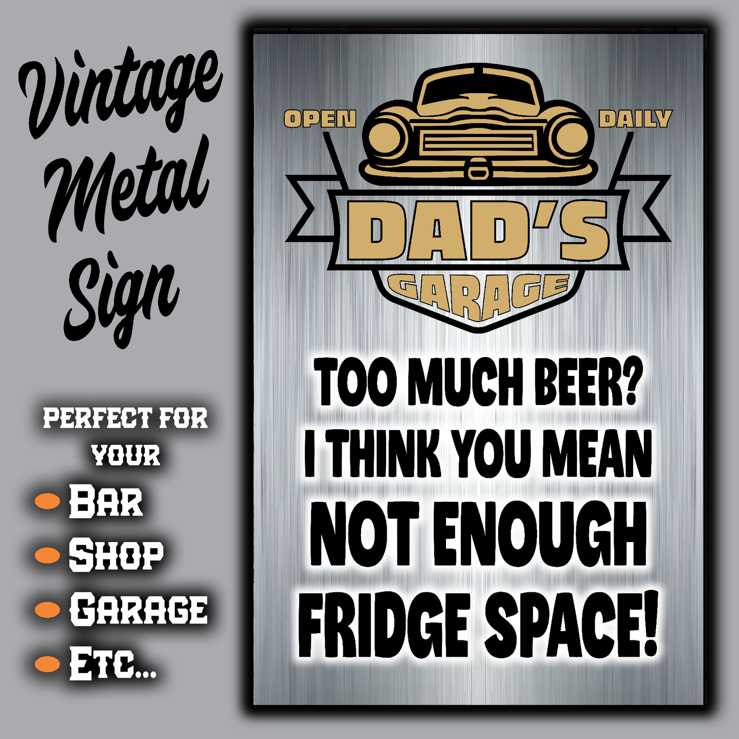 DAD's GARAGE ~ Too Much Beer?