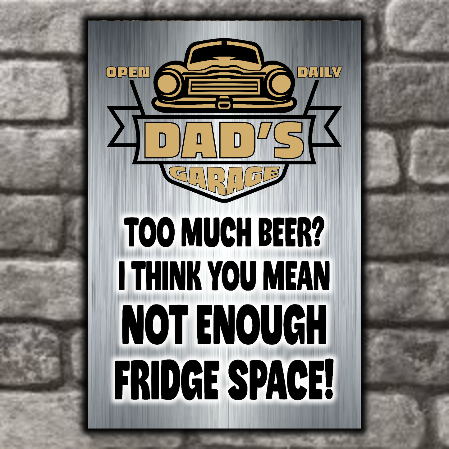 DAD's GARAGE ~ Too Much Beer?