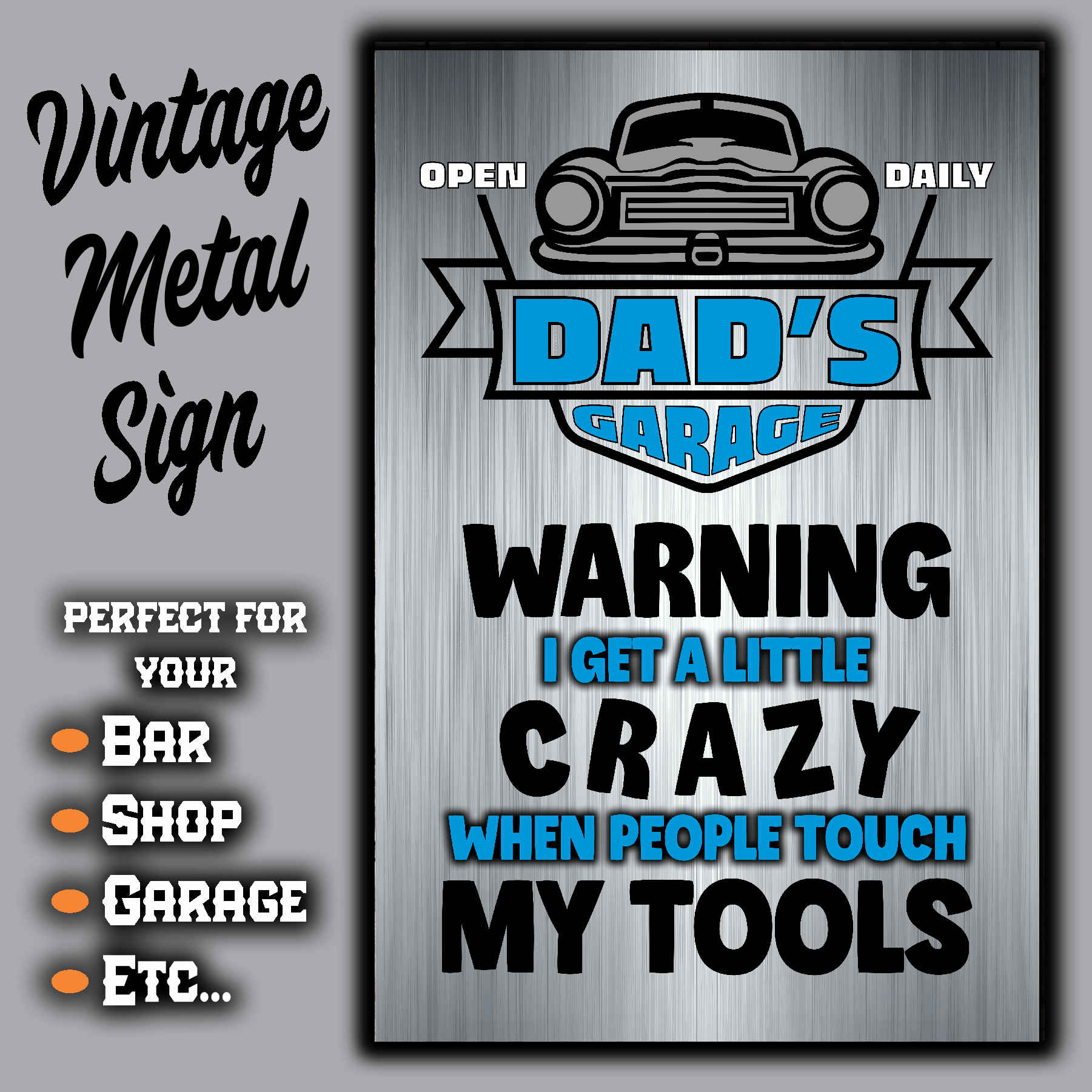 accessories DAD's GARAGE ~ I Get Crazy When People Touch My Tools DAD's GARAGE ~ I Get Crazy When People Touch My Tools GiftsByJeff Gifts By Jeff Pittsburgh PA