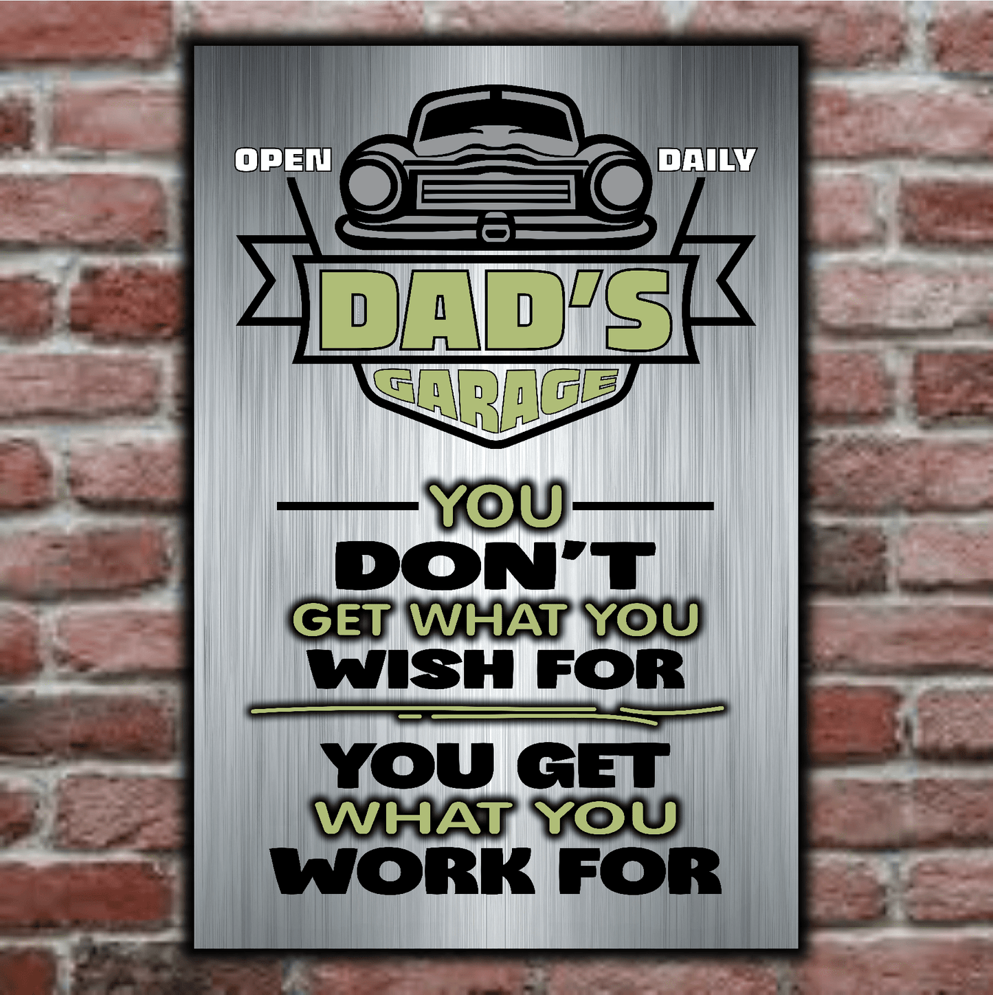 accessories DAD's GARAGE ~ You Get What You Work For DAD's GARAGE ~ You Get What You Work For GiftsByJeff Gifts By Jeff Pittsburgh PA