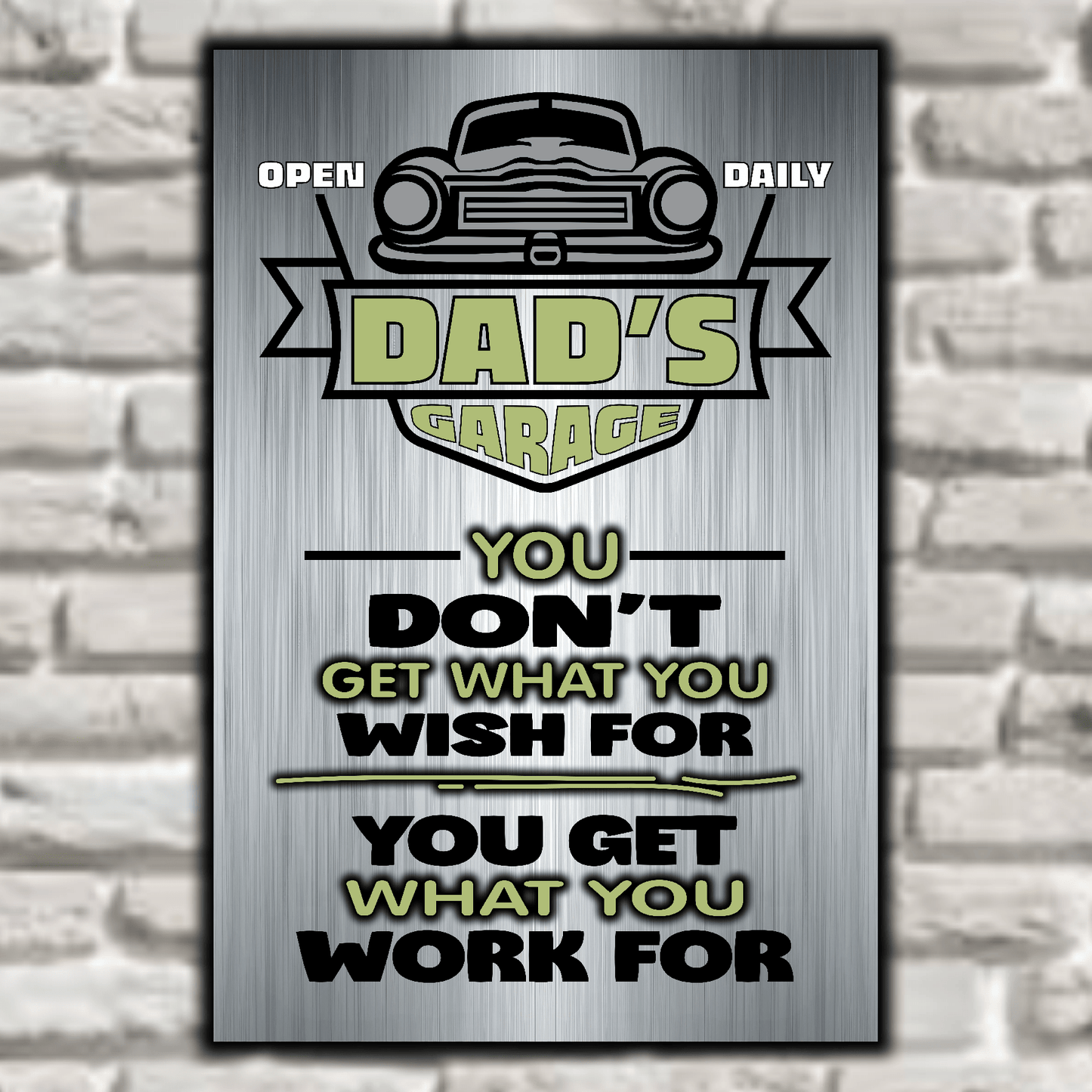 accessories DAD's GARAGE ~ You Get What You Work For DAD's GARAGE ~ You Get What You Work For GiftsByJeff Gifts By Jeff Pittsburgh PA