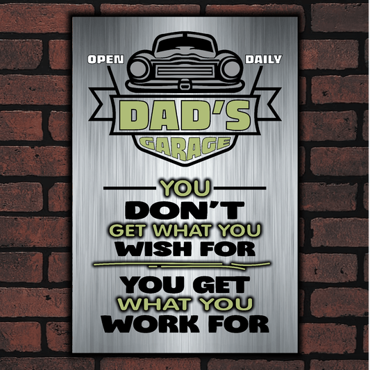 accessories DAD's GARAGE ~ You Get What You Work For DAD's GARAGE ~ You Get What You Work For GiftsByJeff Gifts By Jeff Pittsburgh PA