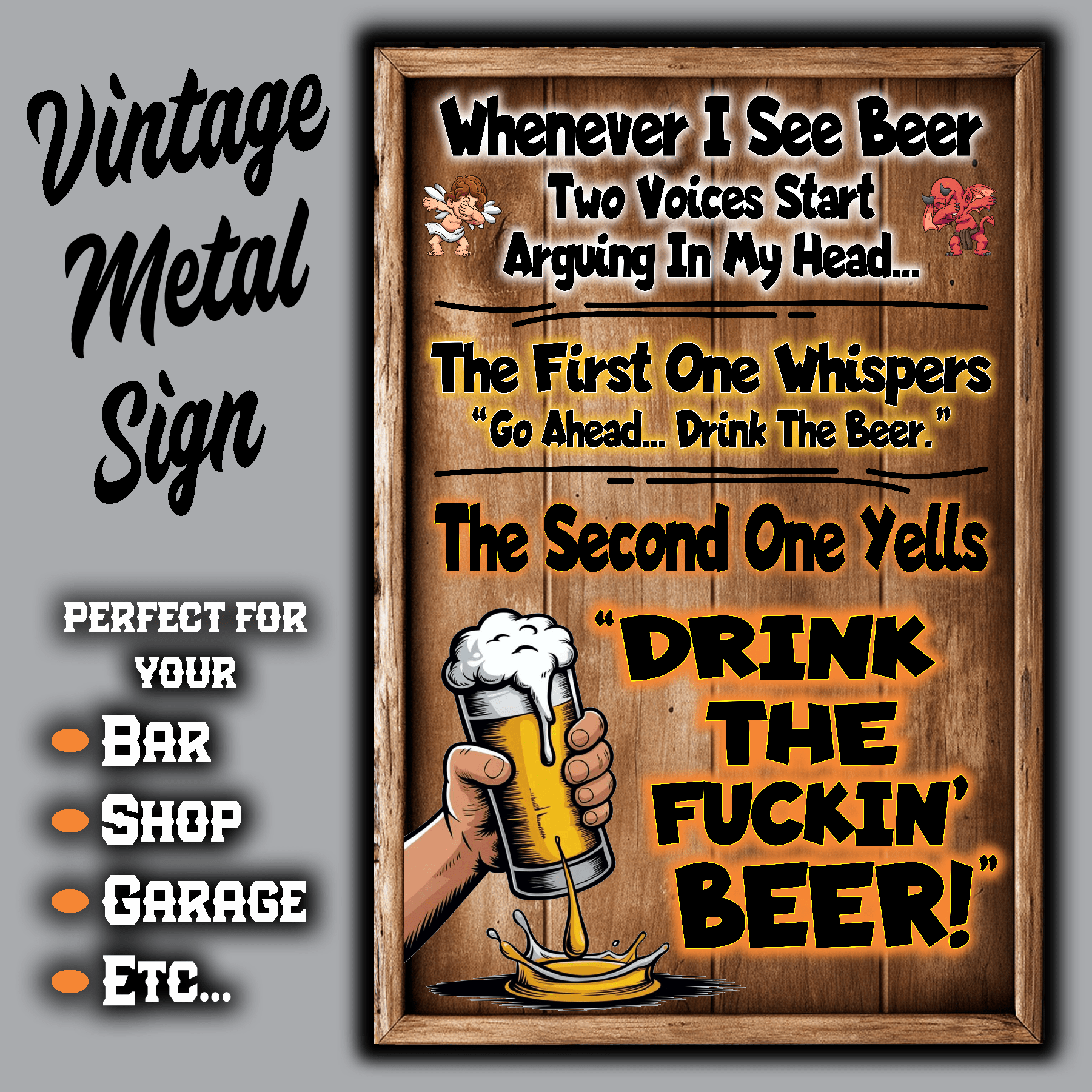 accessories Whenever I See Beer, Two Voices Start Arguing In My Head... Whenever I See Beer, Two Voices Start Arguing In My Head... GiftsByJeff Gifts By Jeff Pittsburgh PA