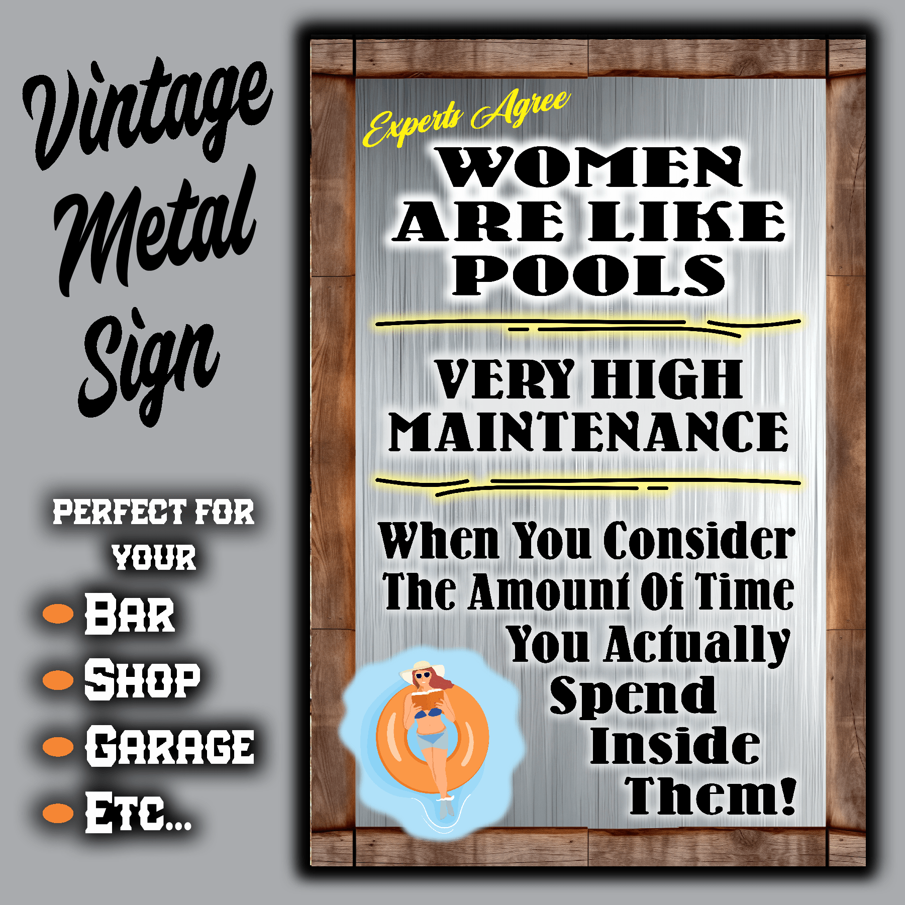 accessories Women Are Like Pools, Very High Maintenance Women Are Like Pools, Very High Maintenance GiftsByJeff Gifts By Jeff Pittsburgh PA