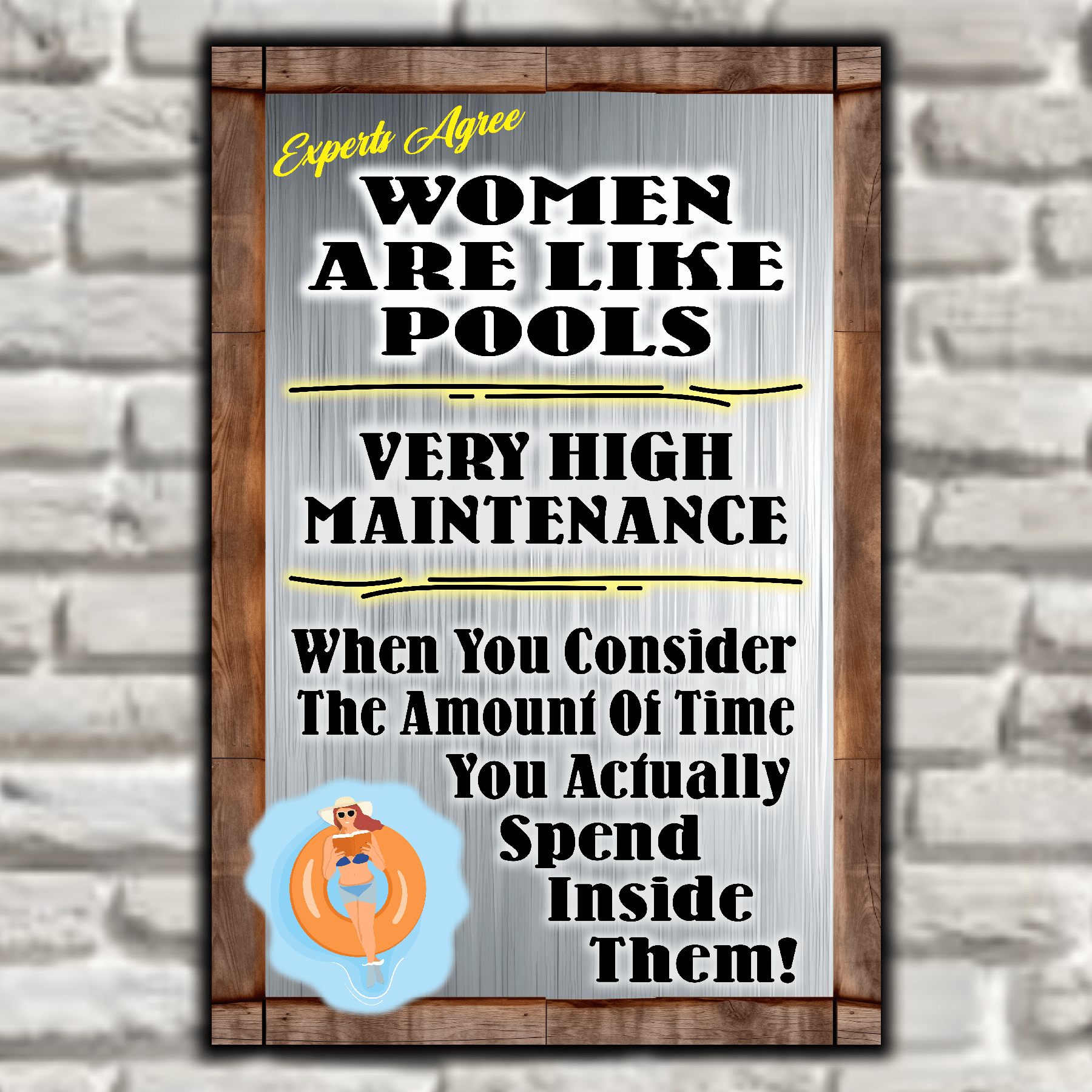 accessories Women Are Like Pools, Very High Maintenance Women Are Like Pools, Very High Maintenance GiftsByJeff Gifts By Jeff Pittsburgh PA