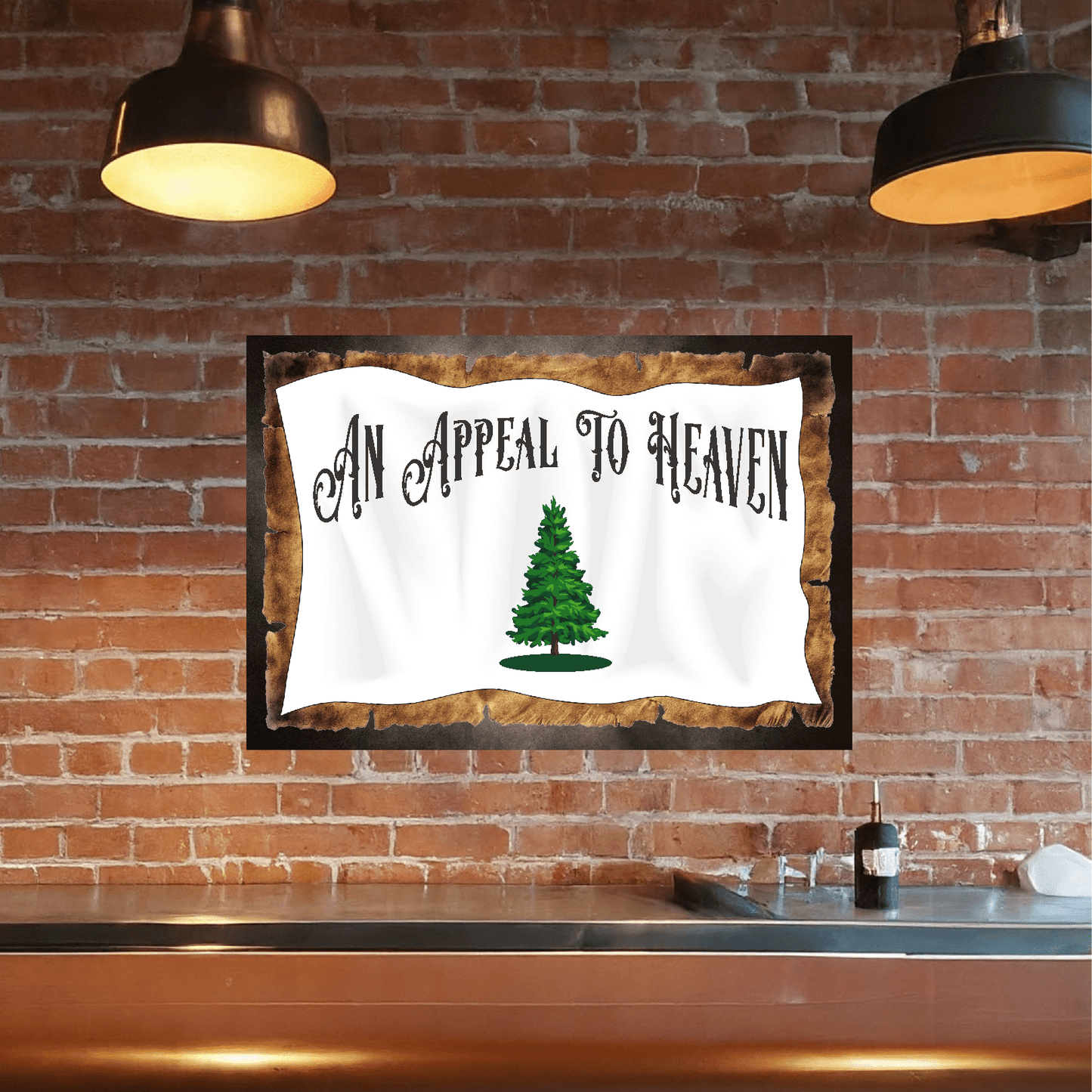 accessories An Appeal To Heaven (Horizontal) - 12" x 18" Vintage Metal Sign GiftsByJeff Gifts By Jeff Pittsburgh PA