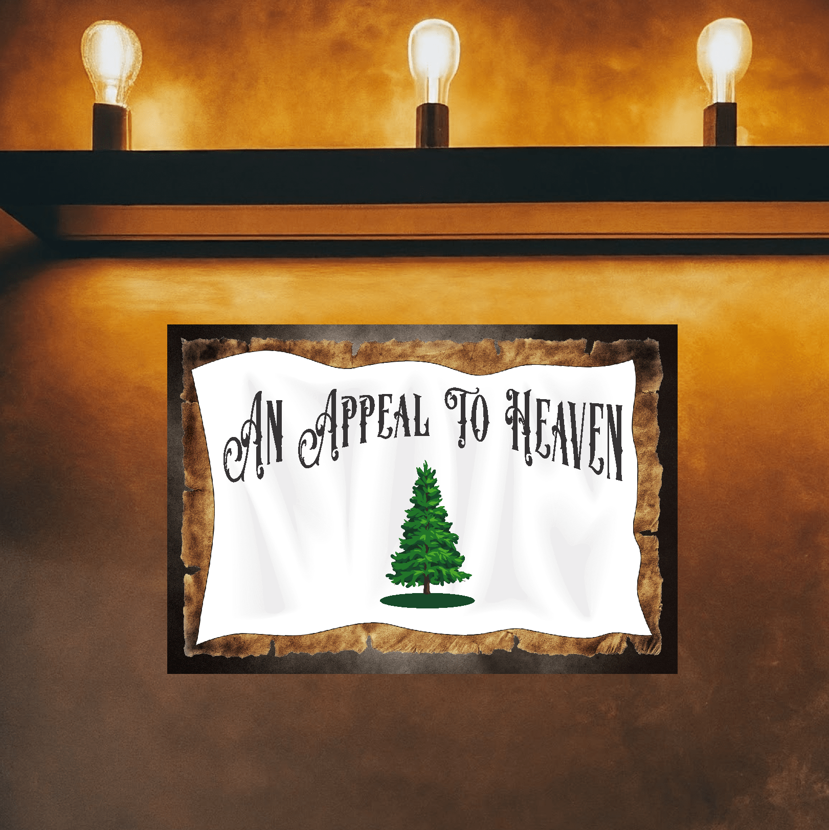 accessories An Appeal To Heaven (Horizontal) - 12" x 18" Vintage Metal Sign GiftsByJeff Gifts By Jeff Pittsburgh PA