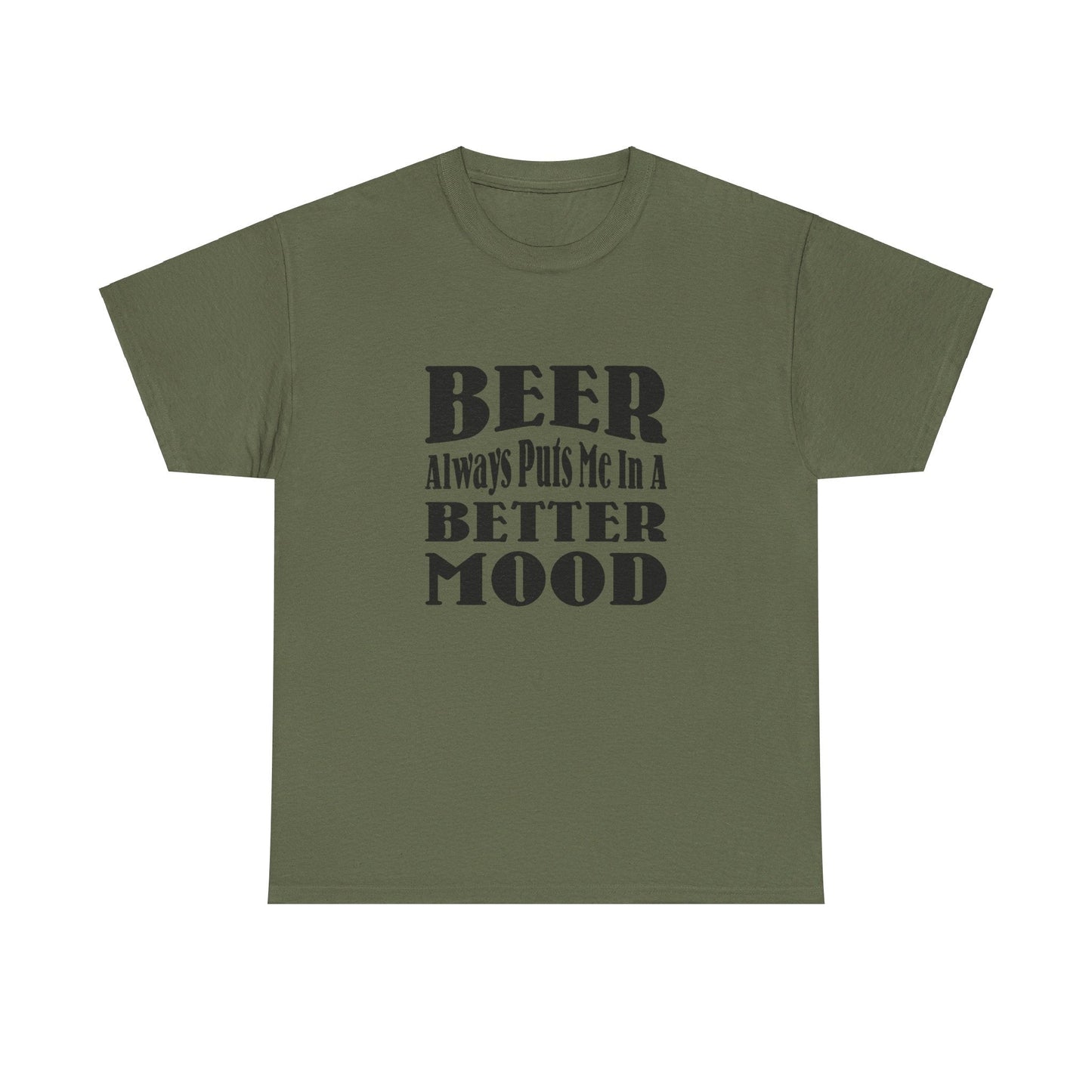 T-Shirt BEER Always Puts Me In A Better Mood - Gildan 5000 Unisex T-shirt GiftsByJeff Gifts By Jeff Pittsburgh PA