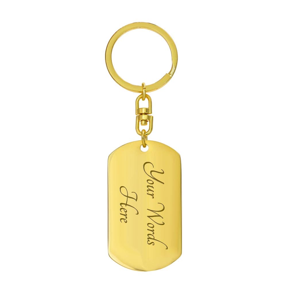 accessories Dog Tag with Swivel Keychain (Gold) / Yes Any woman can be a mother but it takes a BADASS MOM to be a dad too. Father's day gift for Single Mom GiftsByJeff Gifts By Jeff Pittsburgh PA