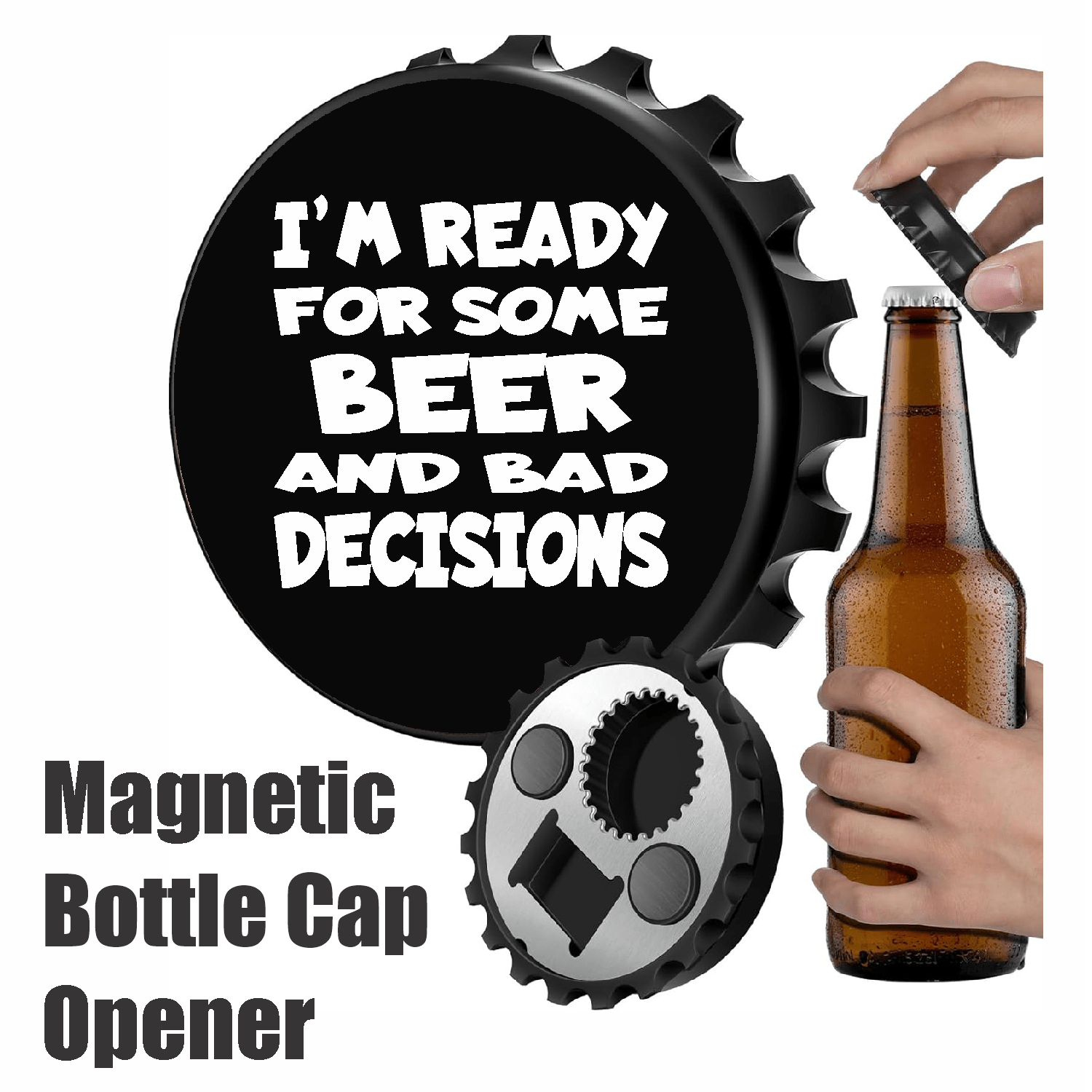 accessories I'm Ready For Some BEER And Bad Decisions - 12" x 18" Horizontal Vintage Metal Sign (Free Bottle Opener) GiftsByJeff Gifts By Jeff Pittsburgh PA