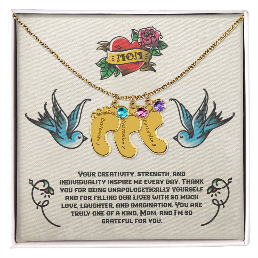 Jewelry To Mom - Your creativity, strength, and individuality inspire me every day. Birthstone Necklace GiftsByJeff Gifts By Jeff Pittsburgh PA