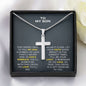 Jewelry To My Son - YOUR FAITH SHINE BRIGHT, IN THE DARKEST TIMES, IT'LL BE YOUR LIGHT - Cross Necklace GiftsByJeff Gifts By Jeff Pittsburgh PA