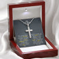 Jewelry To My Son - YOUR FAITH SHINE BRIGHT, IN THE DARKEST TIMES, IT'LL BE YOUR LIGHT - Cross Necklace GiftsByJeff Gifts By Jeff Pittsburgh PA
