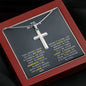 Jewelry To My Son - YOUR FAITH SHINE BRIGHT, IN THE DARKEST TIMES, IT'LL BE YOUR LIGHT - Cross Necklace GiftsByJeff Gifts By Jeff Pittsburgh PA