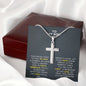 Jewelry To My Son - YOUR FAITH SHINE BRIGHT, IN THE DARKEST TIMES, IT'LL BE YOUR LIGHT - Cross Necklace GiftsByJeff Gifts By Jeff Pittsburgh PA