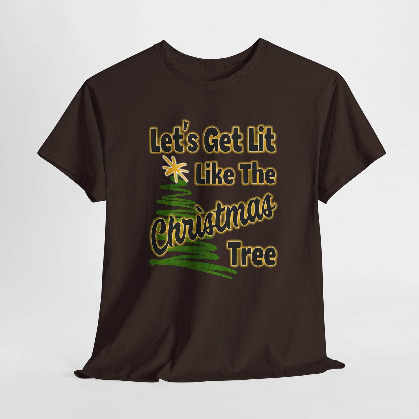 T-Shirt Dark Chocolate / S Let's Get Lit - Holiday T-shirt Let's Get Lit - Holiday T-shirt GiftsByJeff Gifts By Jeff Pittsburgh PA