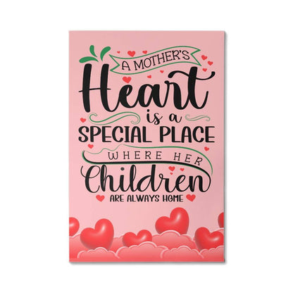 Jewelry 12" x 18" A Mother's Heart Is A Special Place Where Her Children Always Are ~ Gallery Wrapped Canvas Print GiftsByJeff Gifts By Jeff Pittsburgh PA