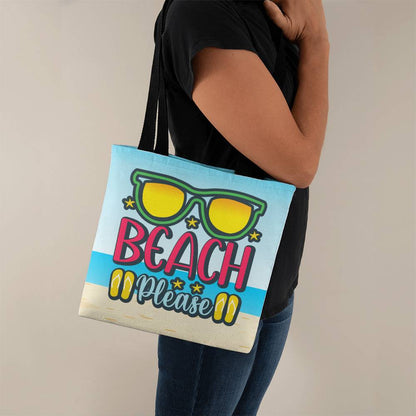 Jewelry 13" x 13" / Black Beach Please ~ Fun Summer Classic Tote Bag GiftsByJeff Gifts By Jeff Pittsburgh PA