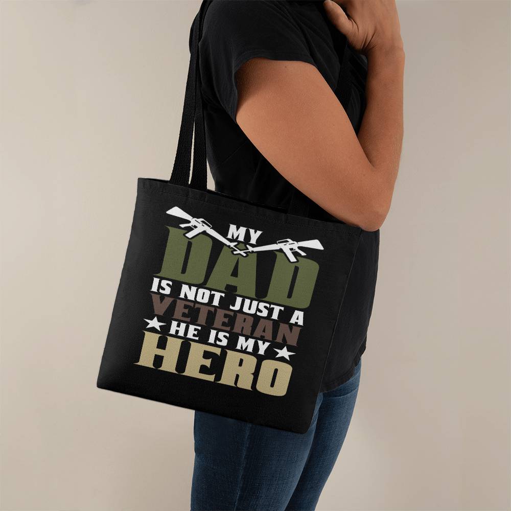 Jewelry 13" x 13" / Black My Dad Is My Hero - Classic Tote Bag GiftsByJeff Gifts By Jeff Pittsburgh PA