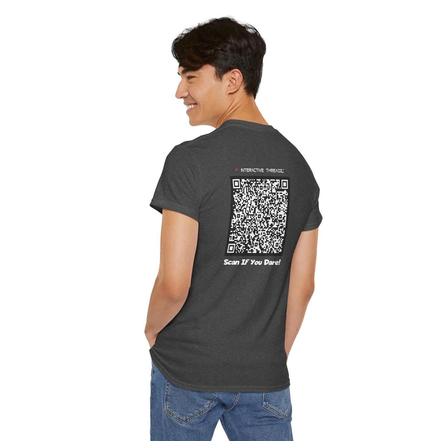 Beer In My Belly, Tacos In My Hands, Titties On My Mind - QR Code Shirt - Gildan 5000 Unisex T-shirt