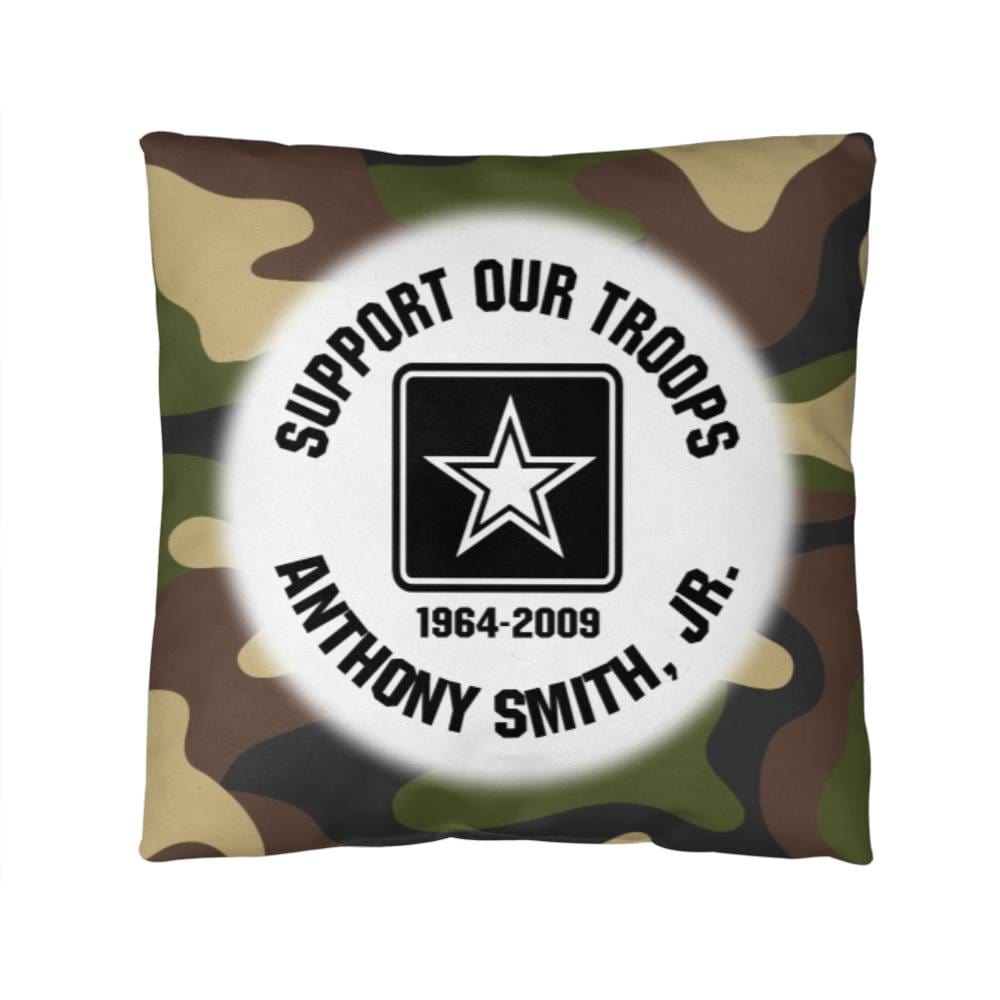 Jewelry 14" x 14" Camouflage ARMY Personalized Memorial Pillow GiftsByJeff Gifts By Jeff Pittsburgh PA