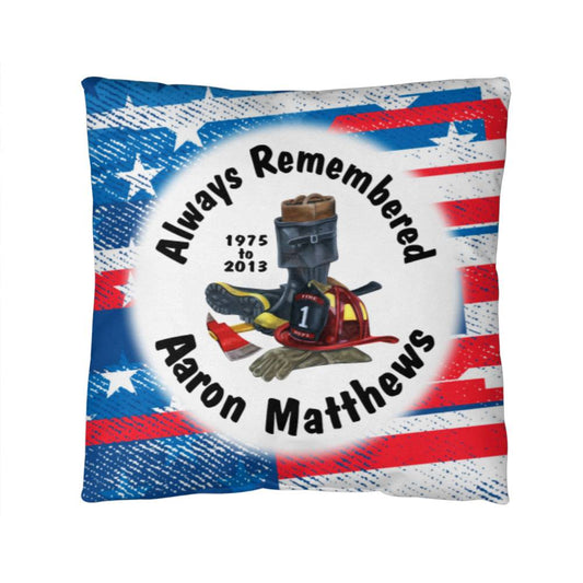 Jewelry 14" x 14" Full Color Fireman Gear Personalized  Memorial Pillow GiftsByJeff Gifts By Jeff Pittsburgh PA